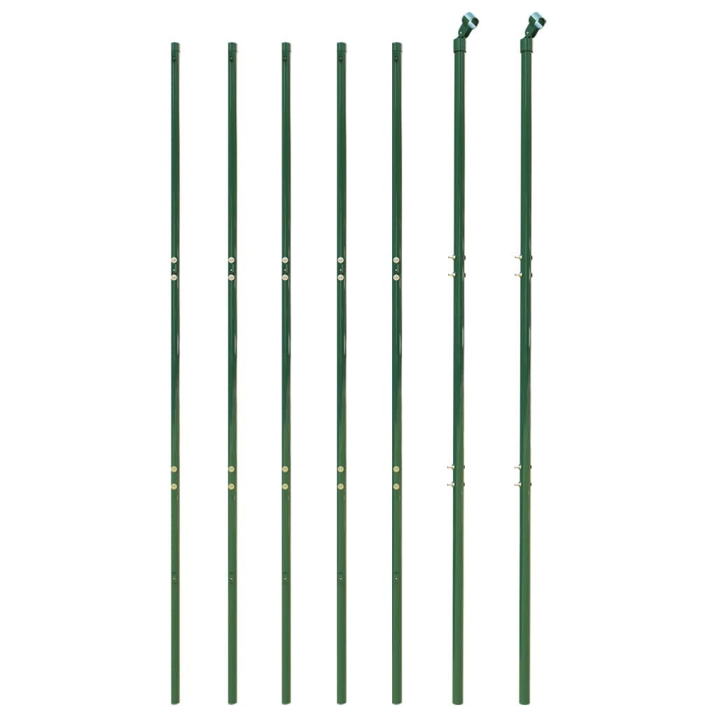 vidaXL Wire Mesh Fence Green 1.8x10 m Galvanised Steel