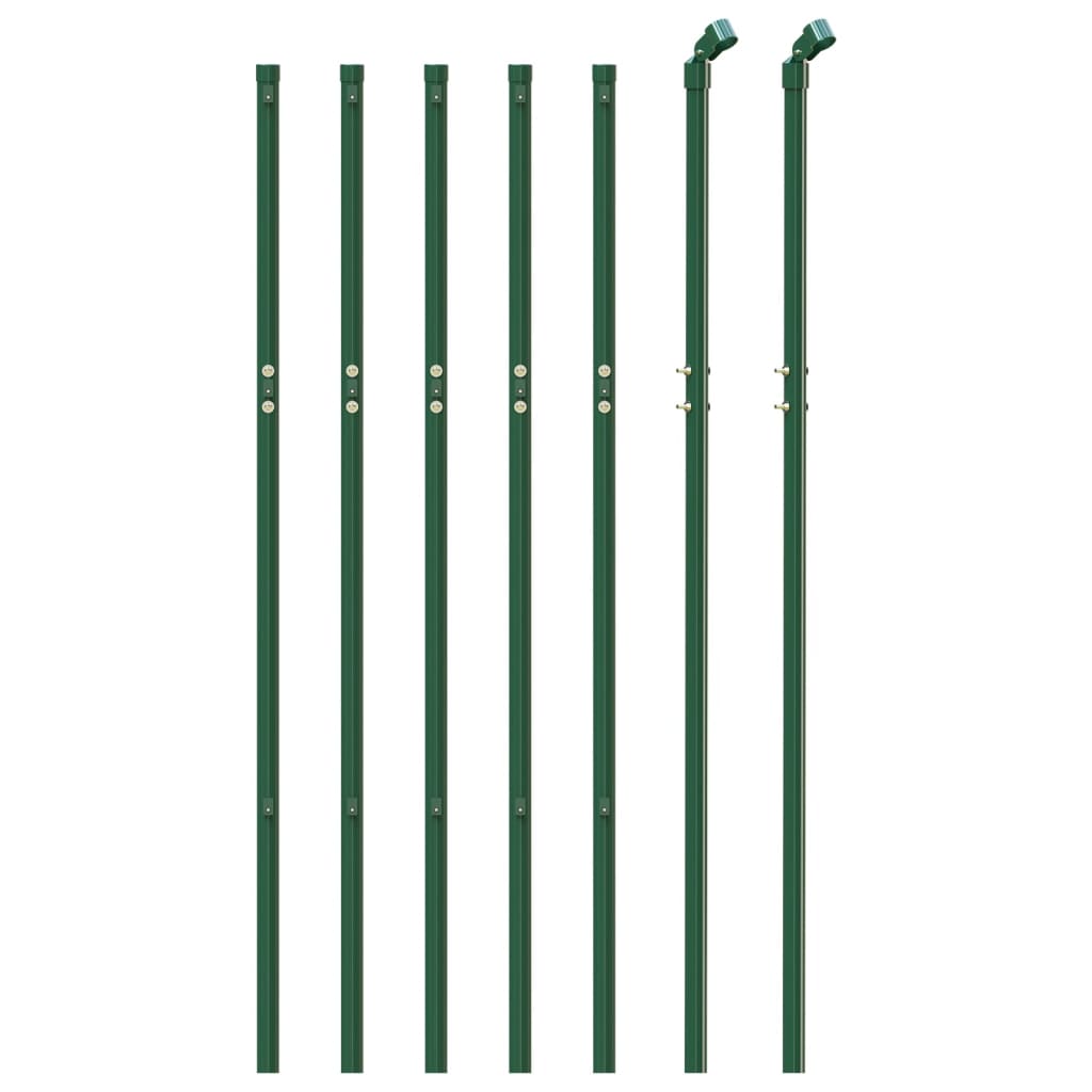 Wire Mesh Fence Green 0.8x10 m Galvanised Steel