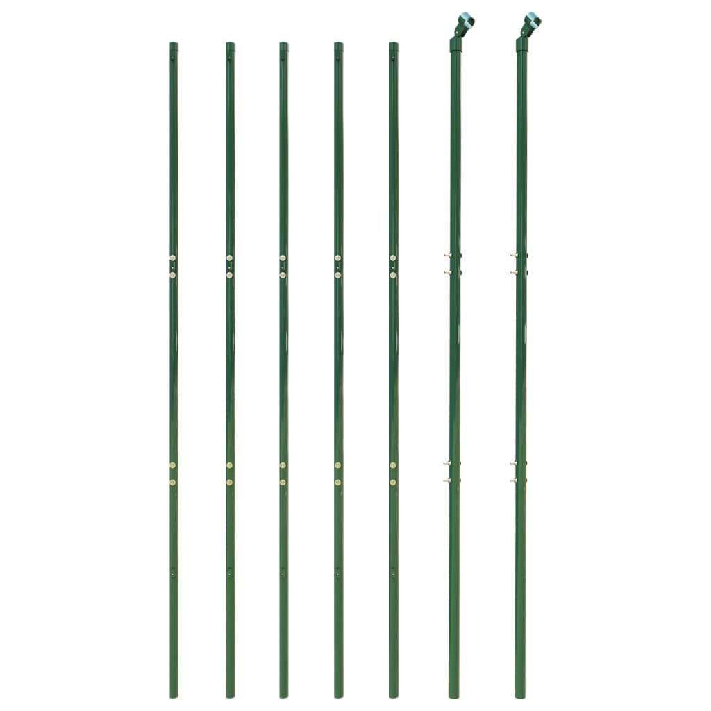 vidaXL Wire Mesh Fence Green 1.6x10 m Galvanised Steel