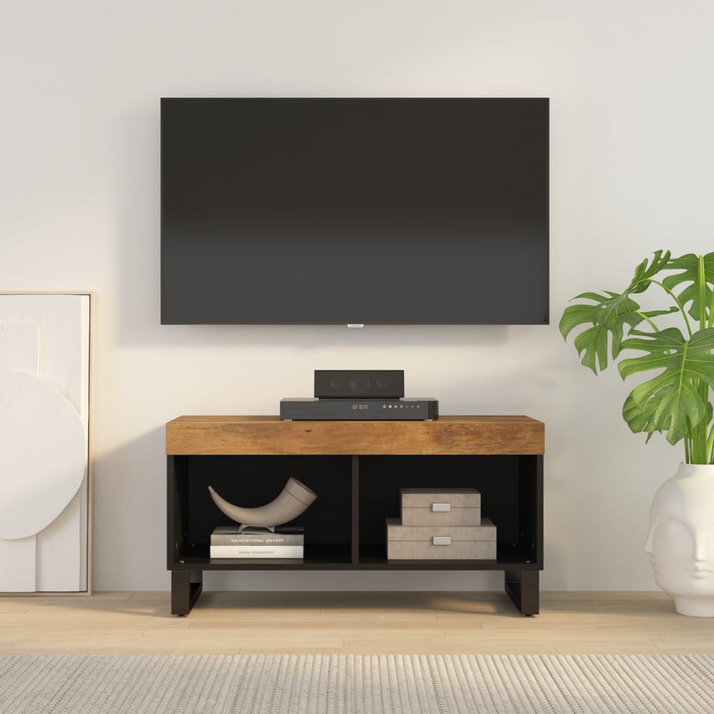 TV Cabinet 85x33x43.5 cm Solid Wood Mango