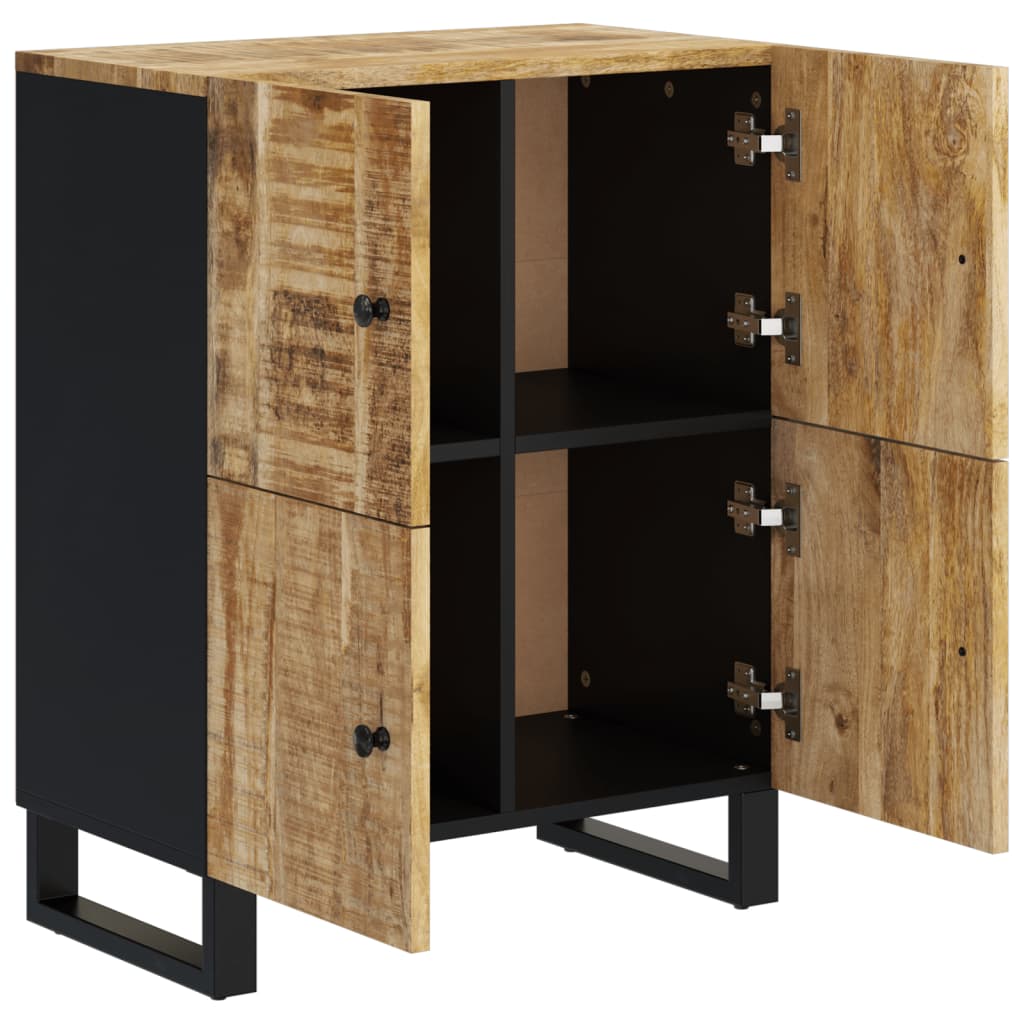 Sideboard with 4 Doors 60x33x75 cm Solid Wood Mango