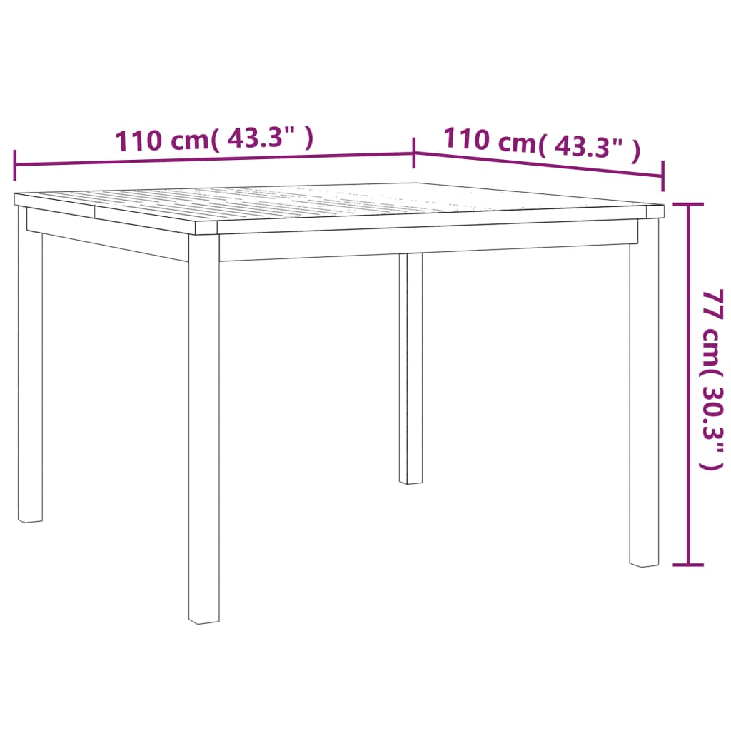 Garden Dining Set | Natural Teak | Solid Teak Wood | Standard