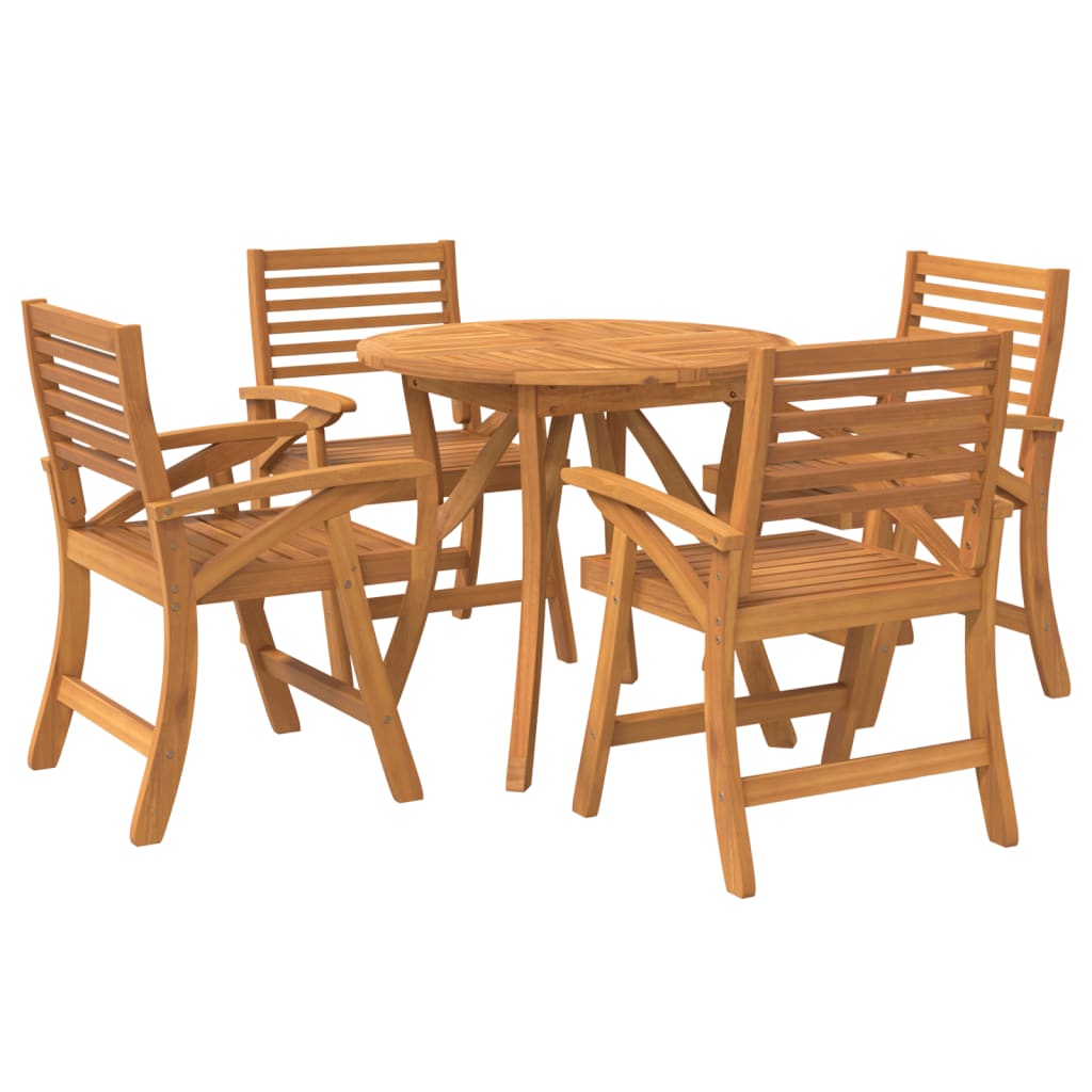 Garden Dining Set | Brown | Solid acacia wood | Standard | Durable