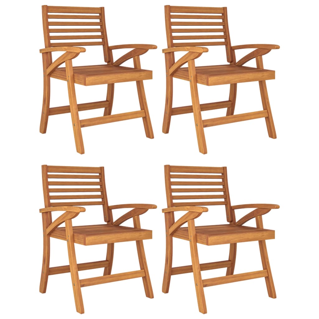 Garden Dining Set | Natural wood | Solid acacia wood with an oil finish
