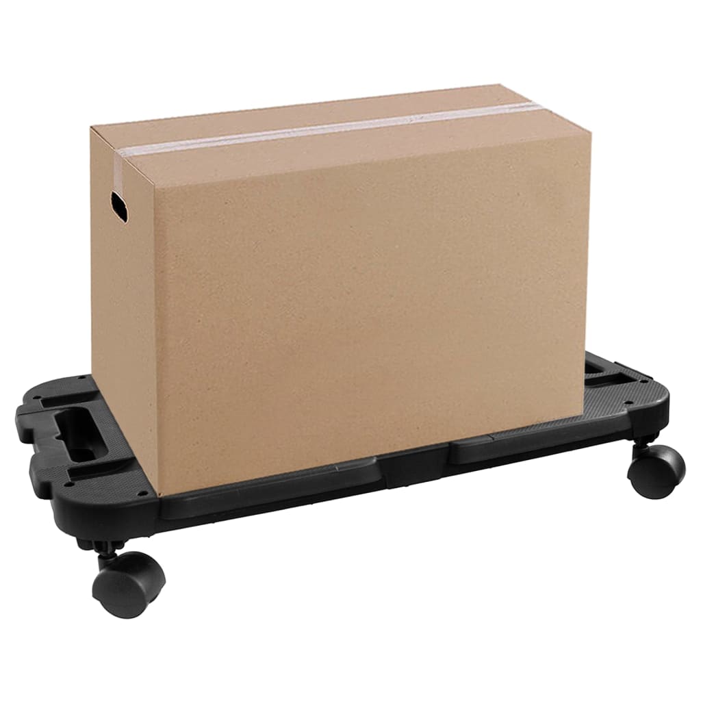 Transport Trolleys 5 pcs Black Polypropylene 200 kg
