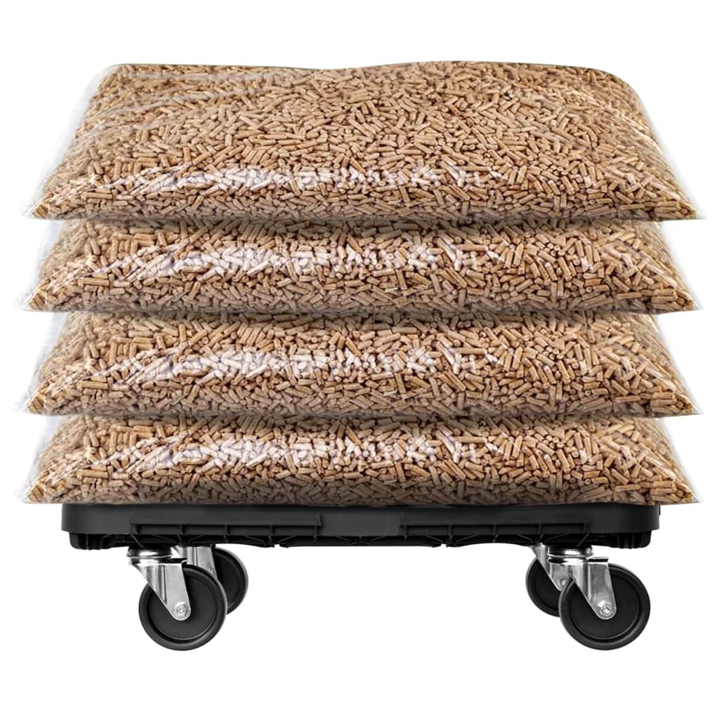 Transport Trolleys 2 pcs Black Polypropylene 300 kg