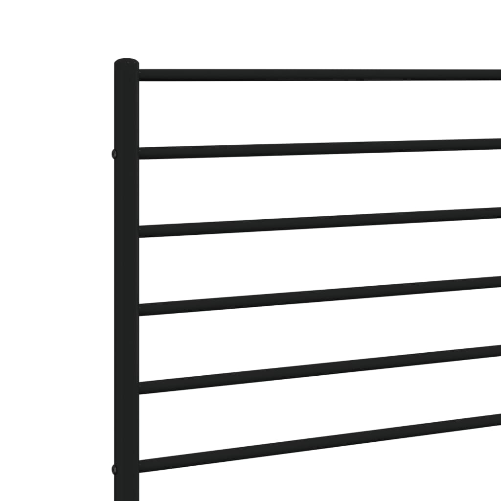 Metal Replace Headboard Black 80 cm