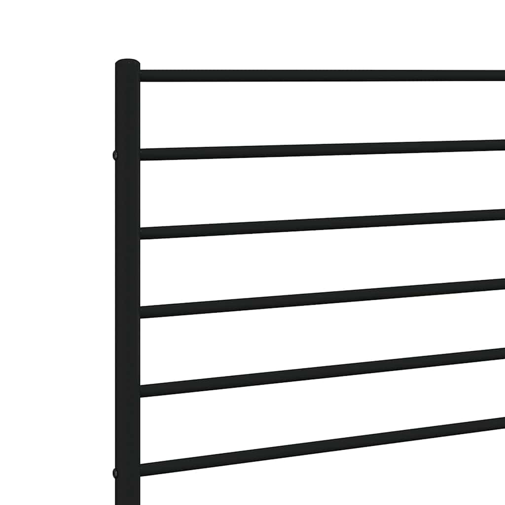 Metal Replace Headboard Black 90 cm