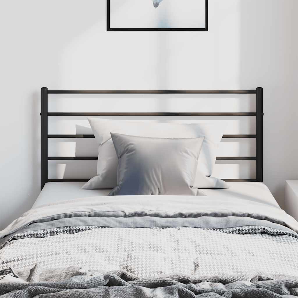 Metal Replace Headboard Black 100 cm