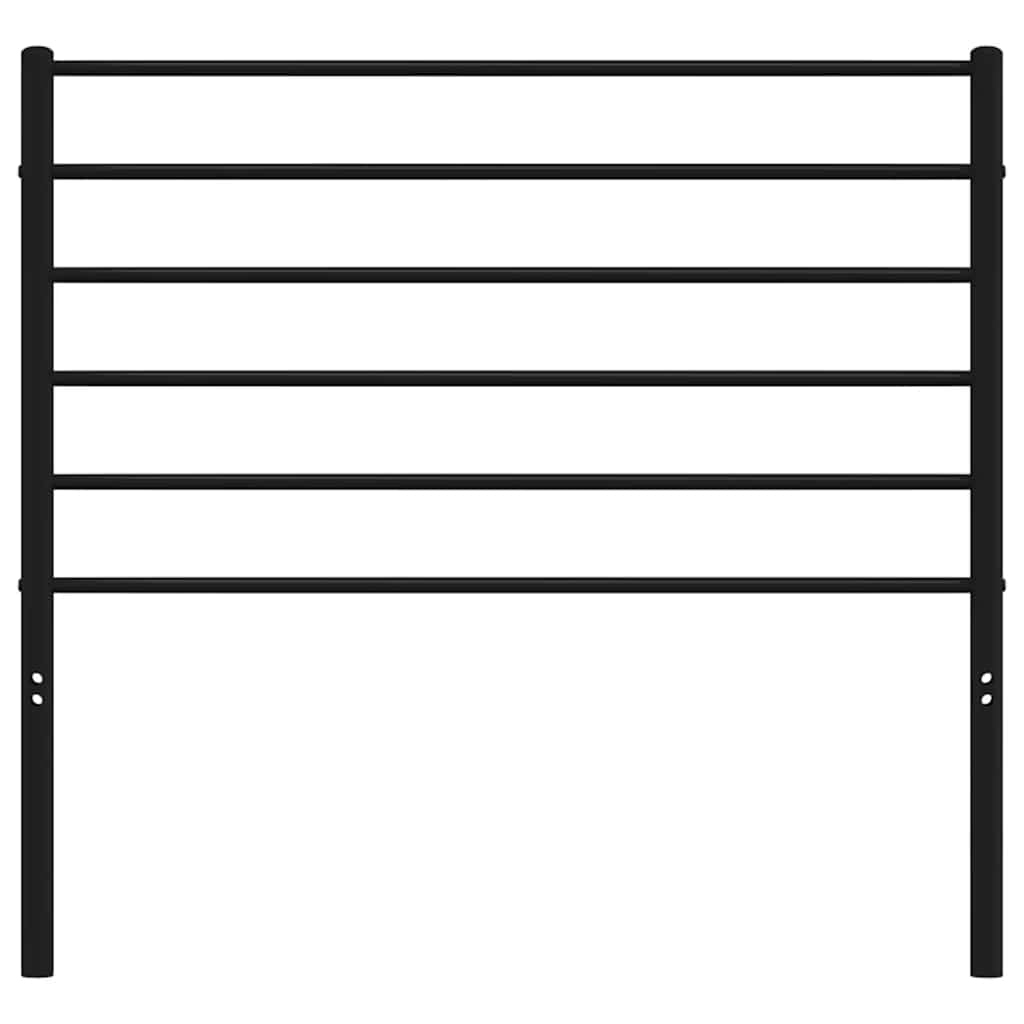 Metal Replace Headboard Black 100 cm