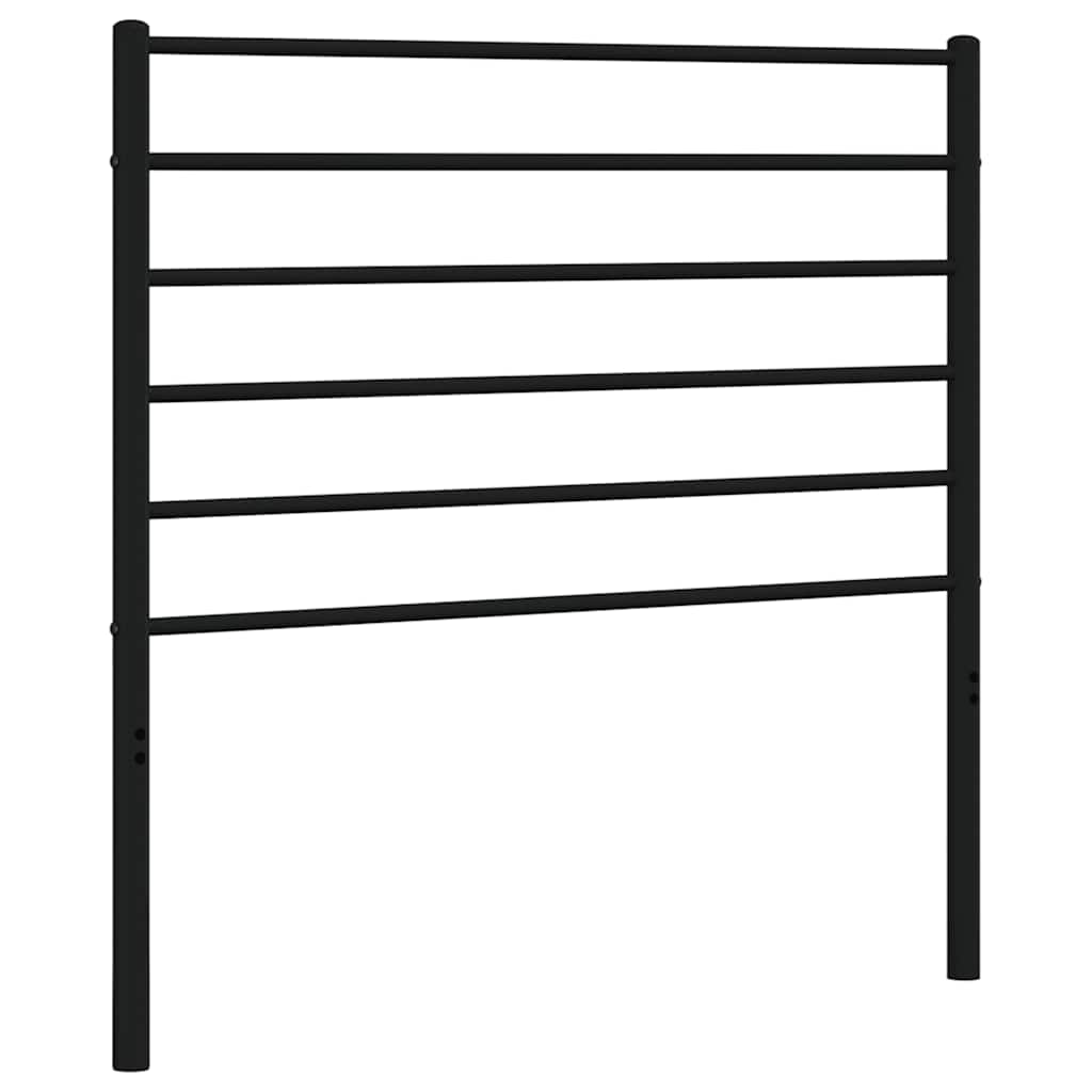 Metal Replace Headboard Black 107 cm