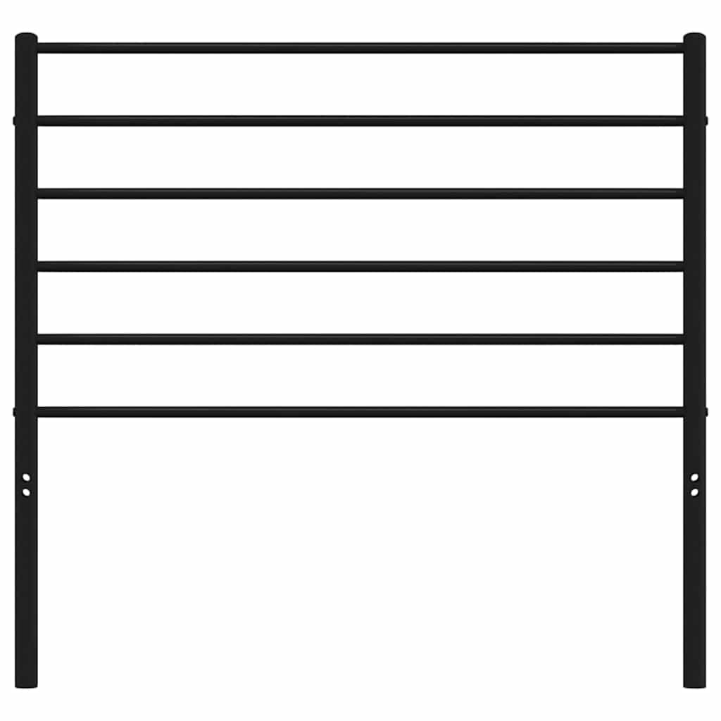 Metal Replace Headboard Black 107 cm