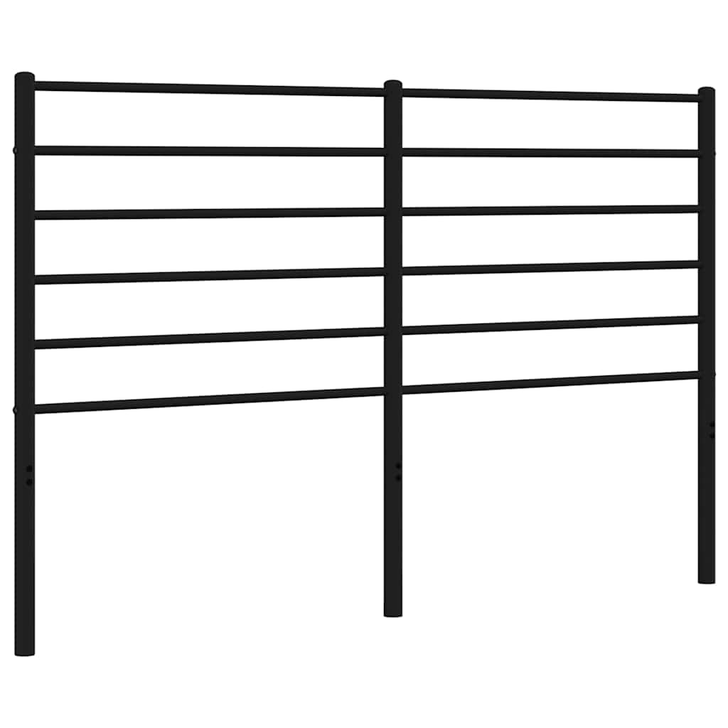 Metal Replace Headboard Black 120 cm