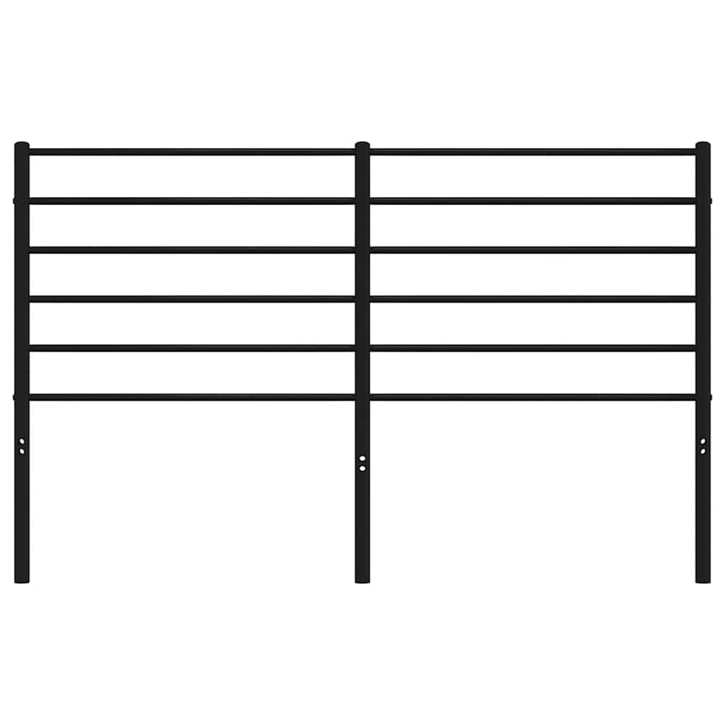 Metal Replace Headboard Black 120 cm