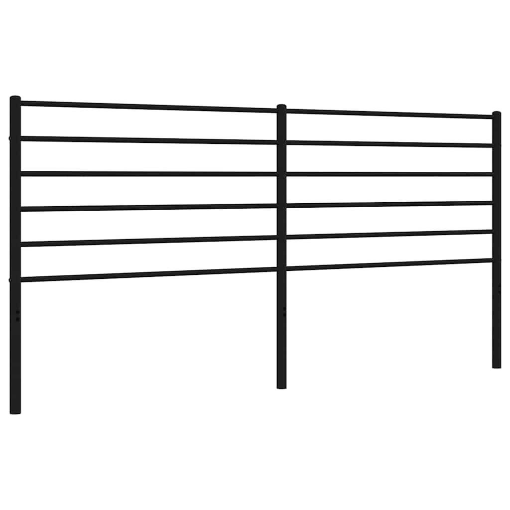 Metal Replace Headboard Black 193 cm
