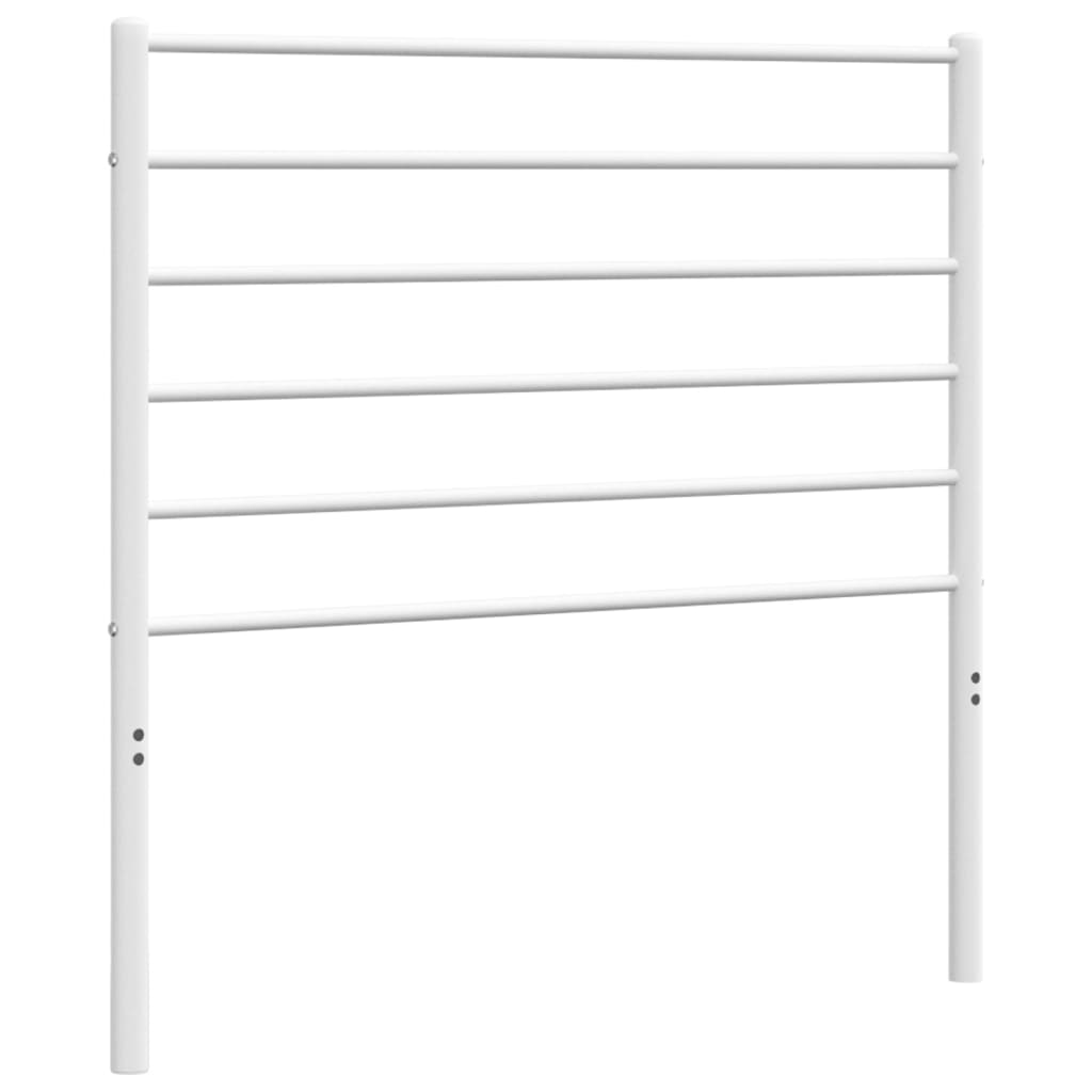 vidaXL Metal Headboard White 90 cm