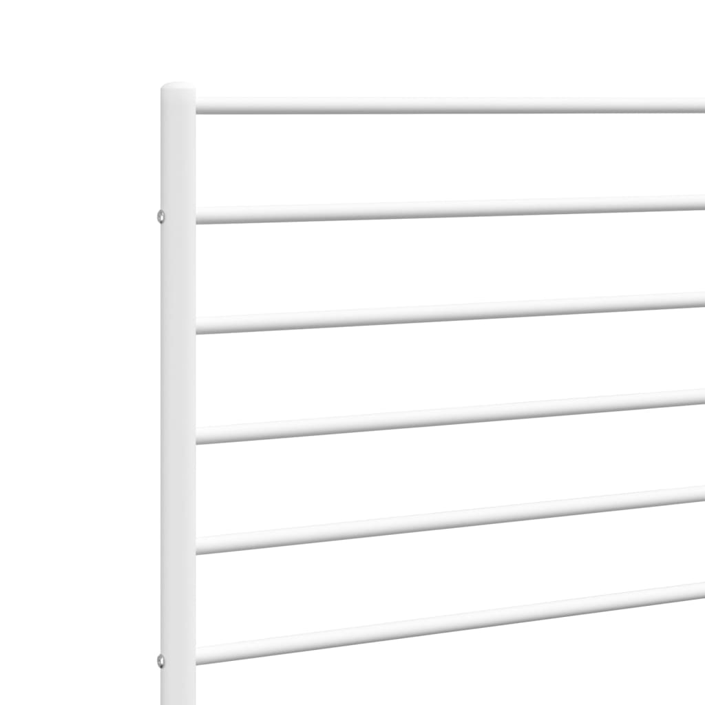 vidaXL Metal Headboard White 90 cm