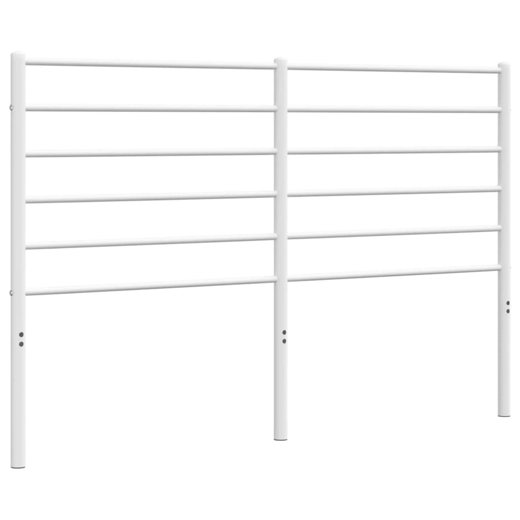 vidaXL Metal Headboard White 140 cm