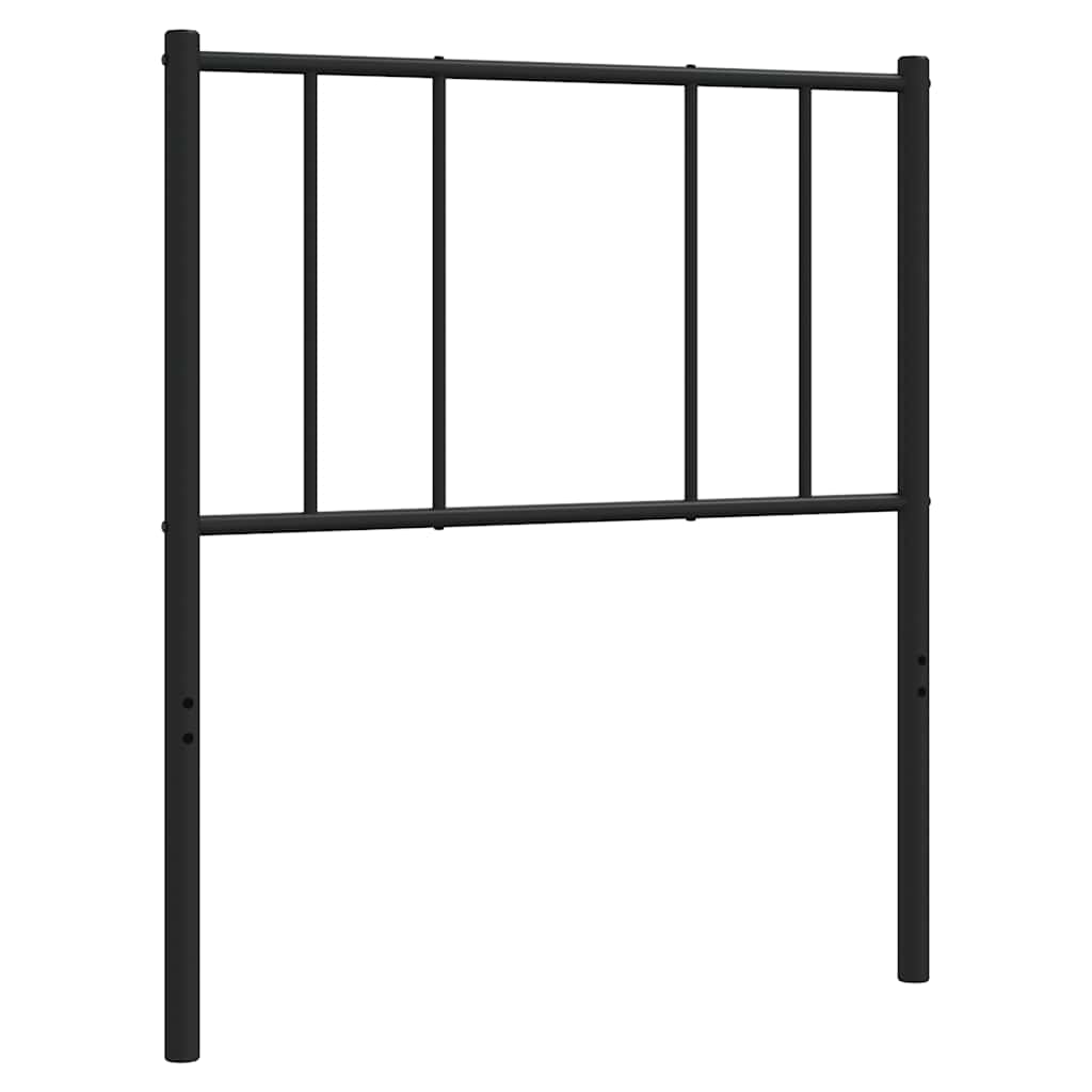 Metal Replace Headboard Black 90 cm