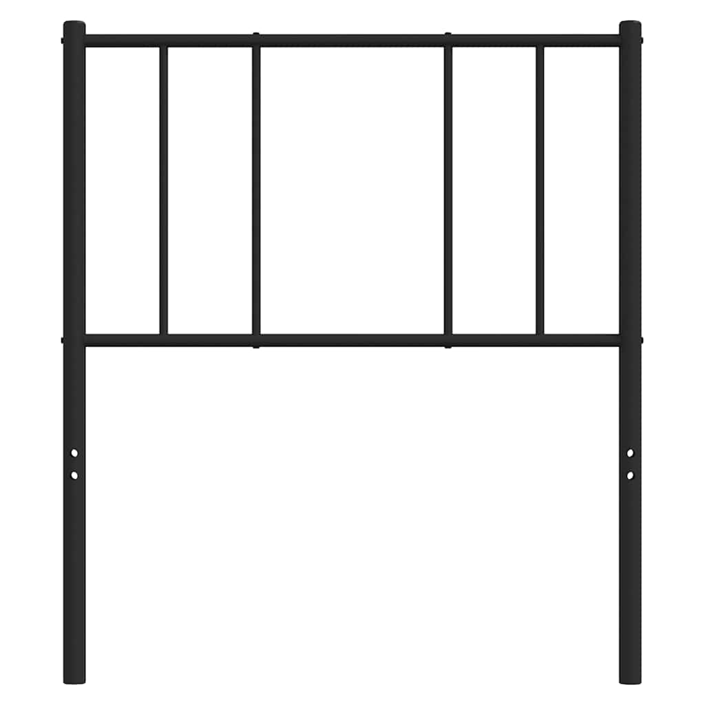 Metal Replace Headboard Black 90 cm