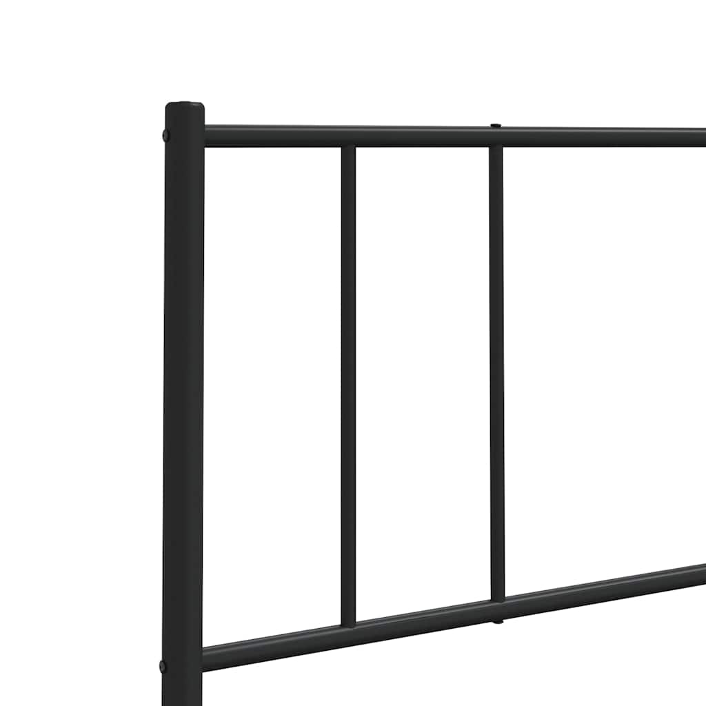 Metal Replace Headboard Black 90 cm