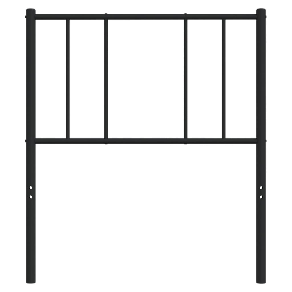 vidaXL Metal Headboard Black 100 cm