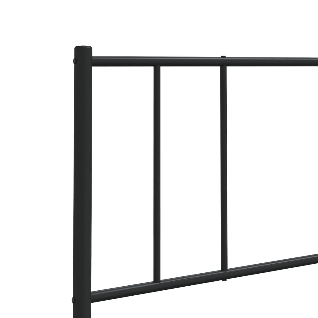 vidaXL Metal Headboard Black 107 cm