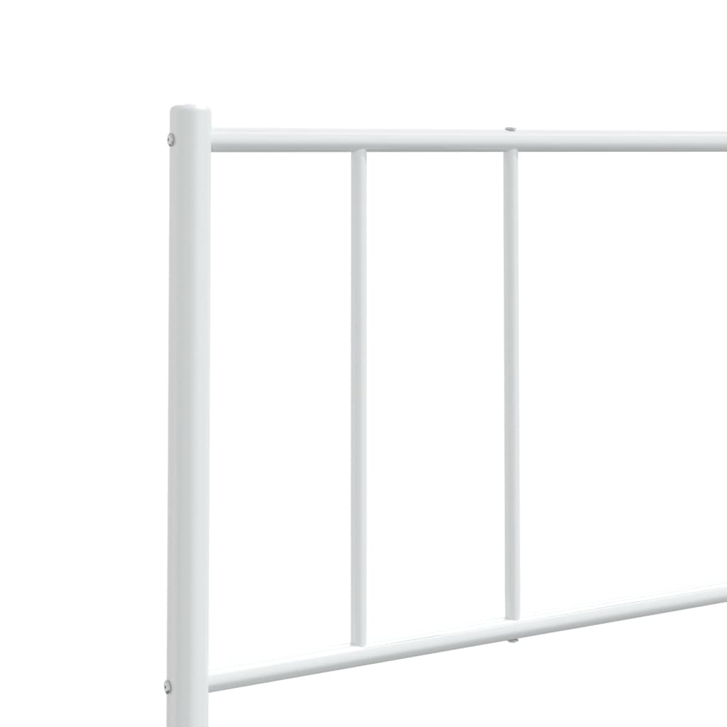 vidaXL Metal Headboard White 80 cm