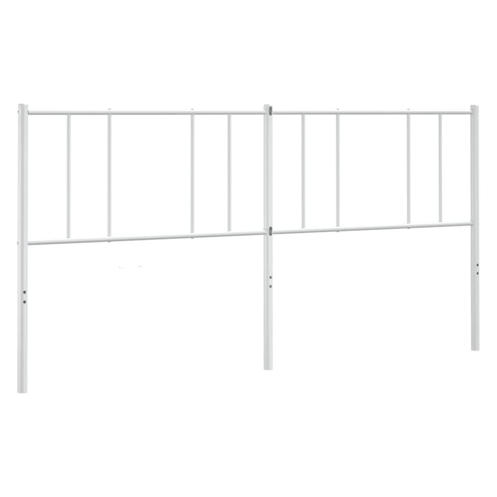 vidaXL Metal Headboard White 180 cm