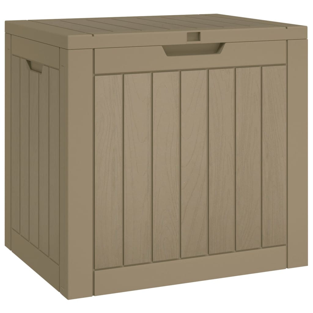 vidaXL Garden Storage Box Grey 55.5x43x53 cm Polypropylene