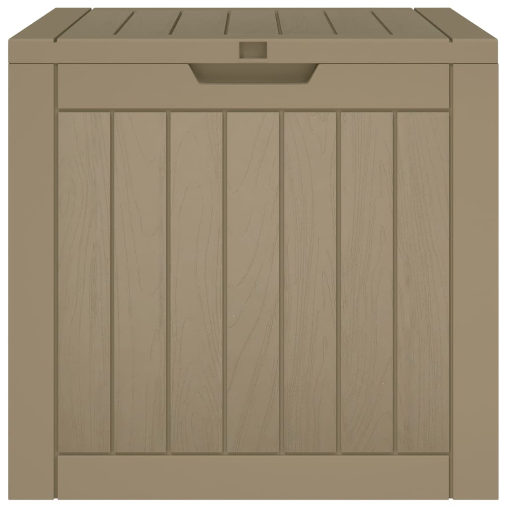 vidaXL Garden Storage Box Grey 55.5x43x53 cm Polypropylene