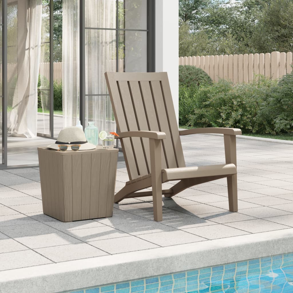 Garden Adirondack Chair | Light brown | Polypropylene | Standard