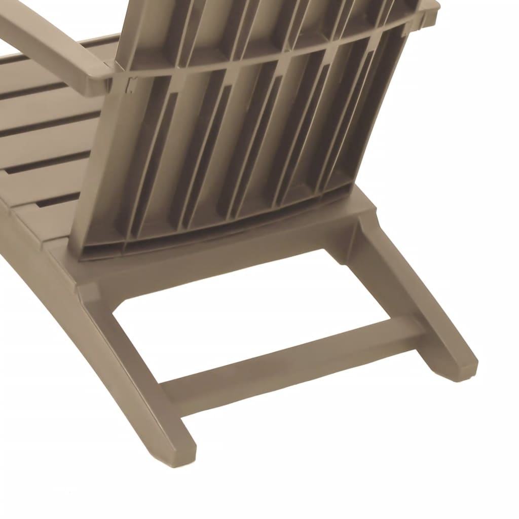 Garden Adirondack Chair | Set of 2 | Light brown | Polypropylene (PP)