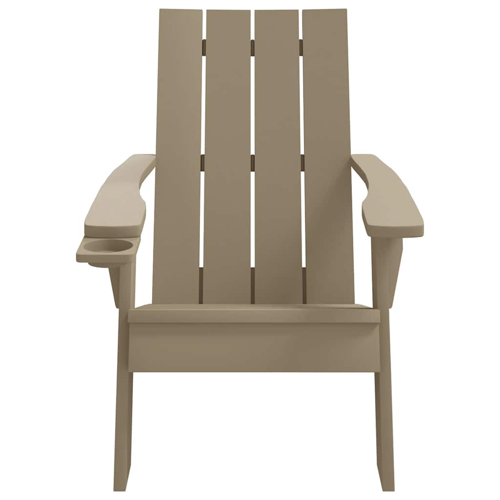 Garden Adirondack Chair | Light brown | Polypropylene (PP) | Medium