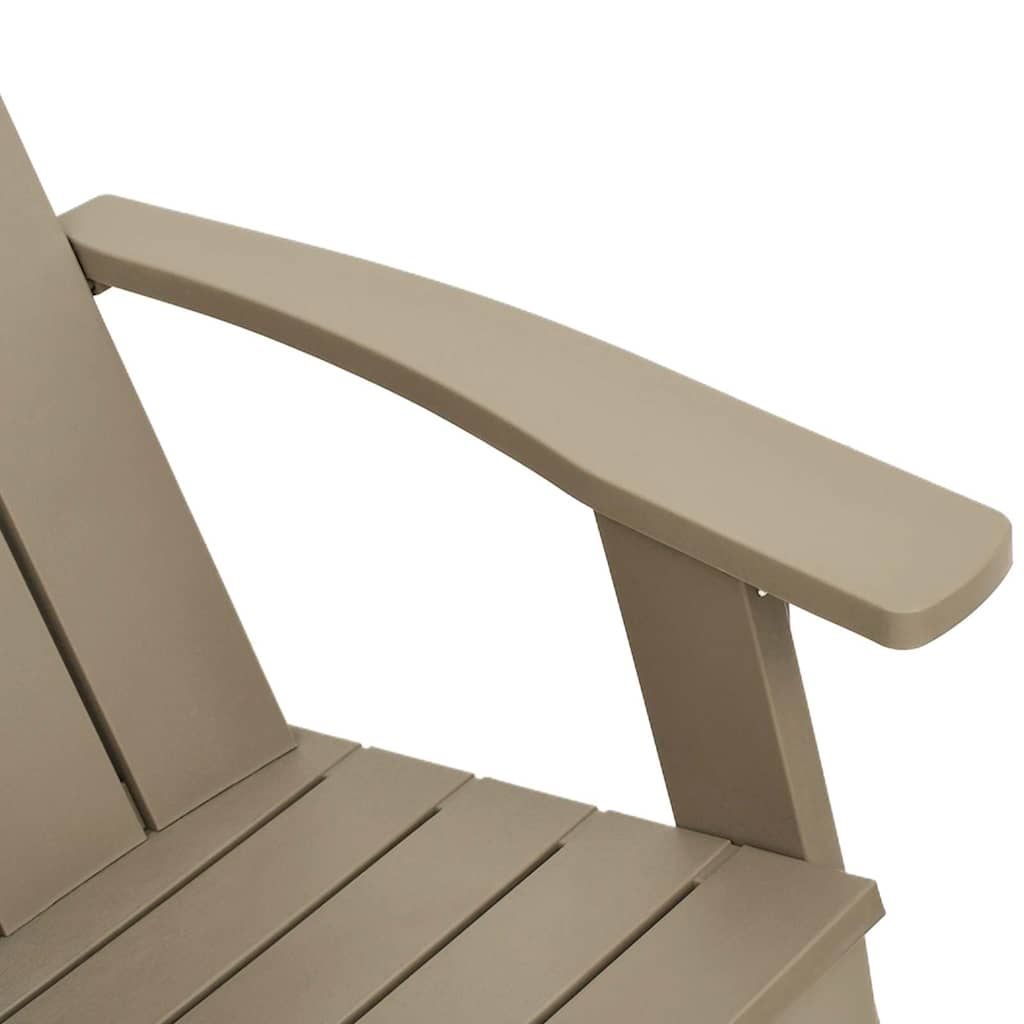 Garden Adirondack Chair | Light brown | Polypropylene (PP) | Medium