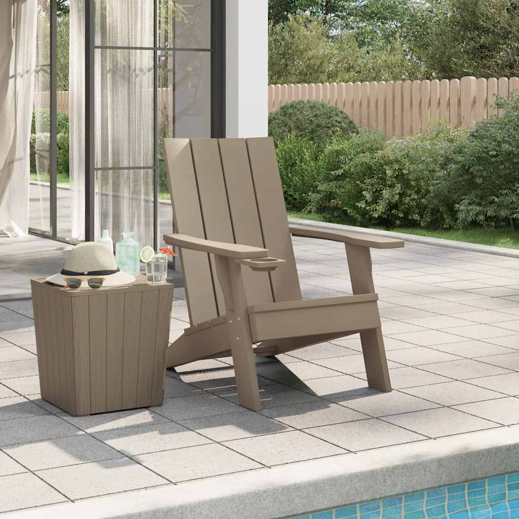 Garden Adirondack Chair | Light brown | Polypropylene (PP) | Medium