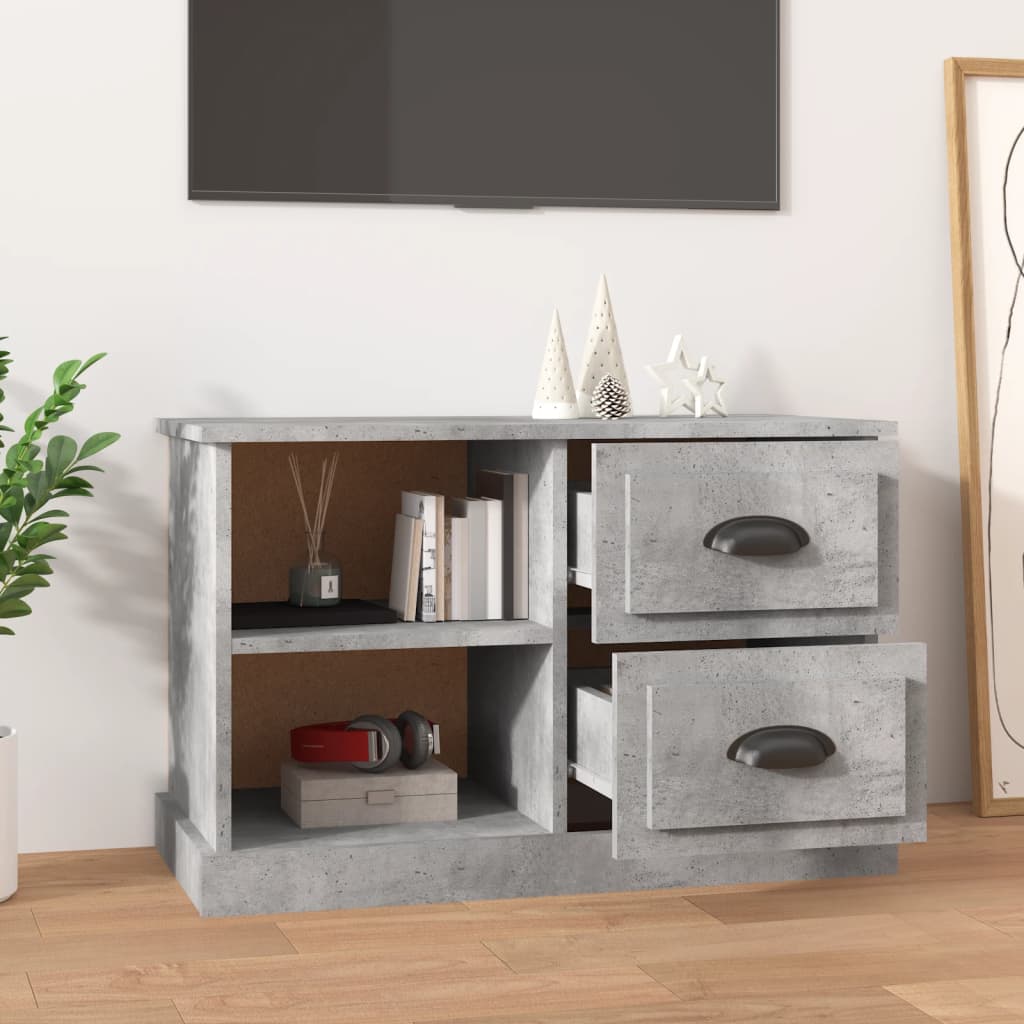 TV Cabinet Concrete Grey 73x35,5x47,5 cm Engineered Wood