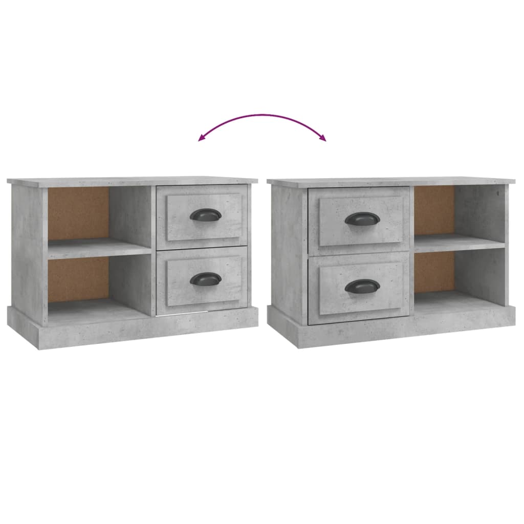TV Cabinet Concrete Grey 73x35,5x47,5 cm Engineered Wood