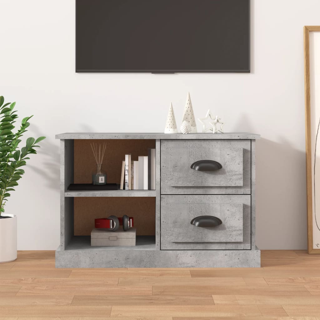 TV Cabinet Concrete Grey 73x35,5x47,5 cm Engineered Wood
