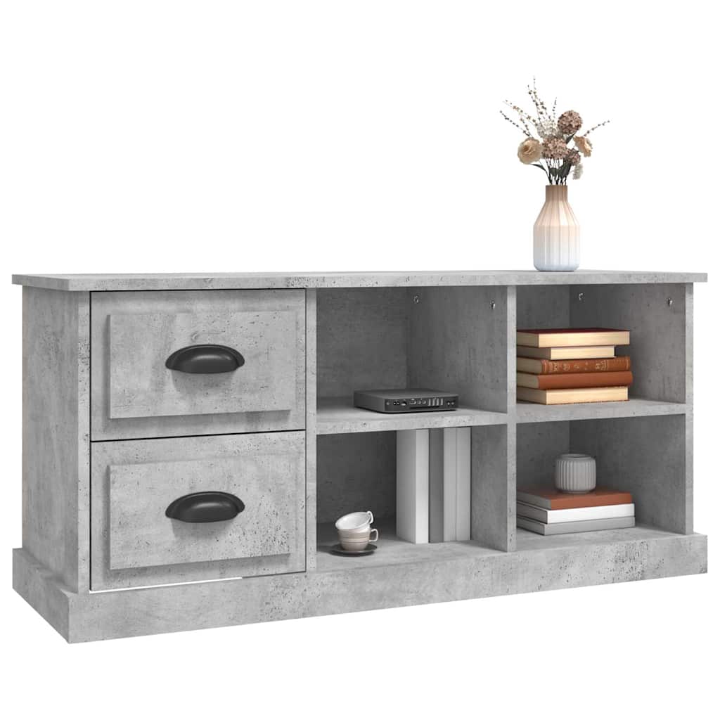 TV Cabinet Concrete Grey 102x35,5x47,5 cm Engineered Wood