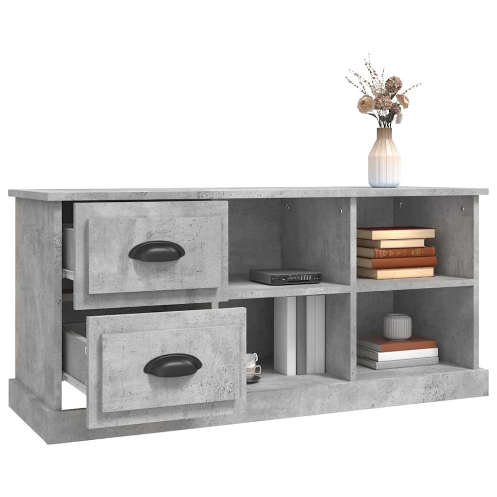 TV Cabinet Concrete Grey 102x35,5x47,5 cm Engineered Wood