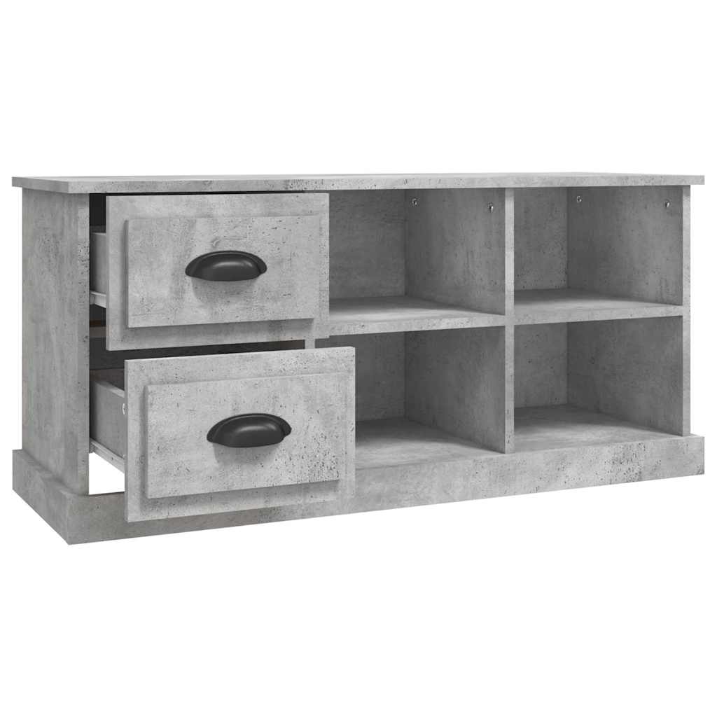 TV Cabinet Concrete Grey 102x35,5x47,5 cm Engineered Wood