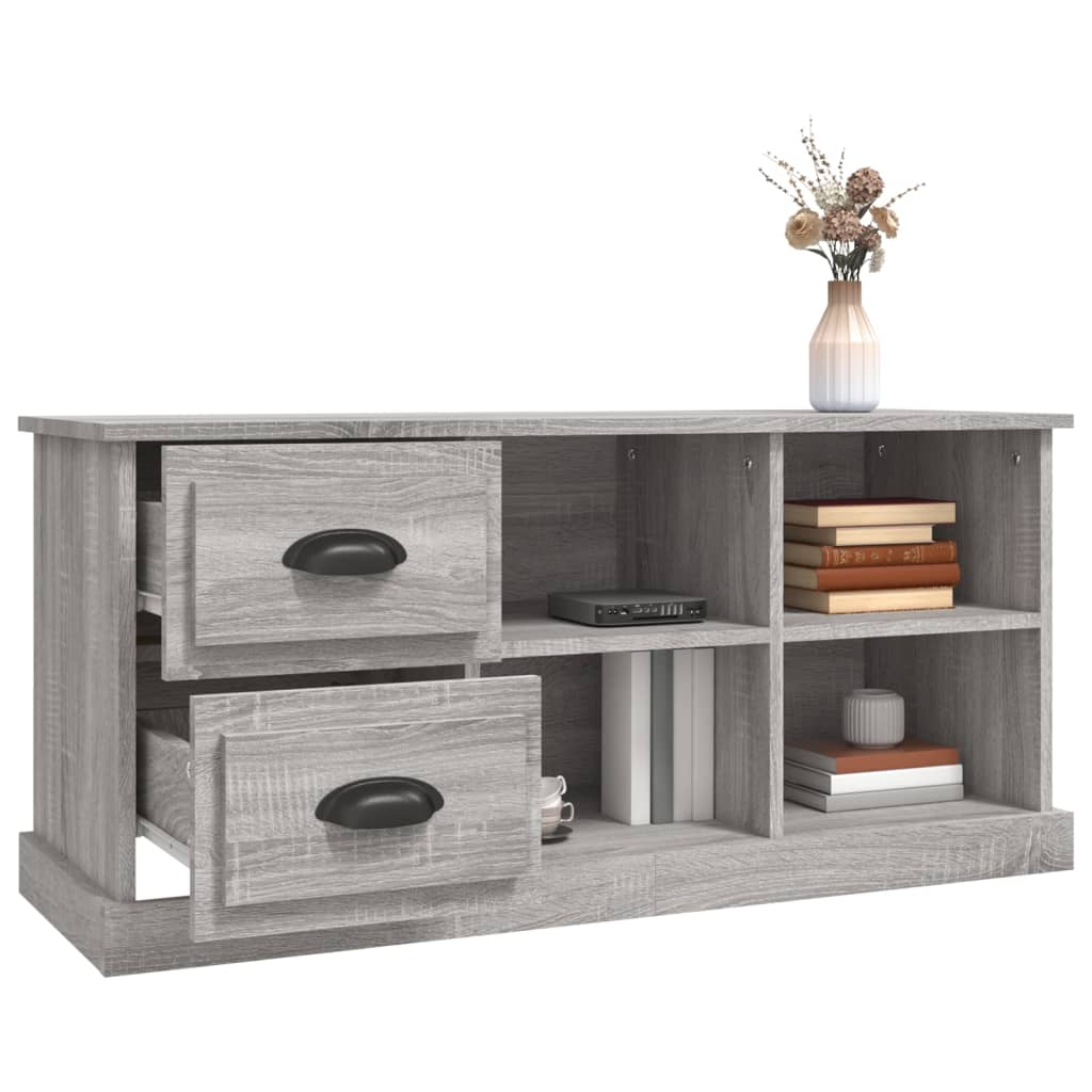 TV Cabinet Grey Sonoma 102x35,5x47,5 cm Engineered Wood