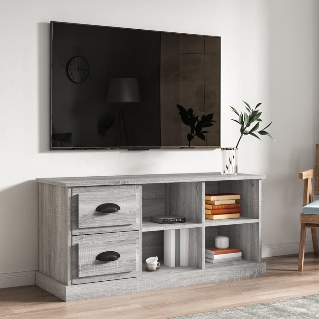 TV Cabinet Grey Sonoma 102x35,5x47,5 cm Engineered Wood