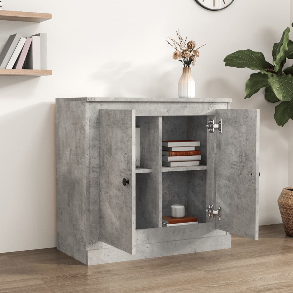Sideboard Concrete Grey 70x35,5x67,5 cm Engineered Wood