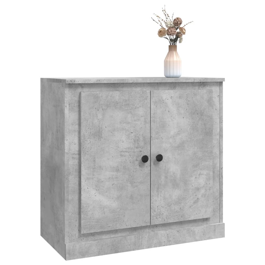 Sideboard Concrete Grey 70x35,5x67,5 cm Engineered Wood