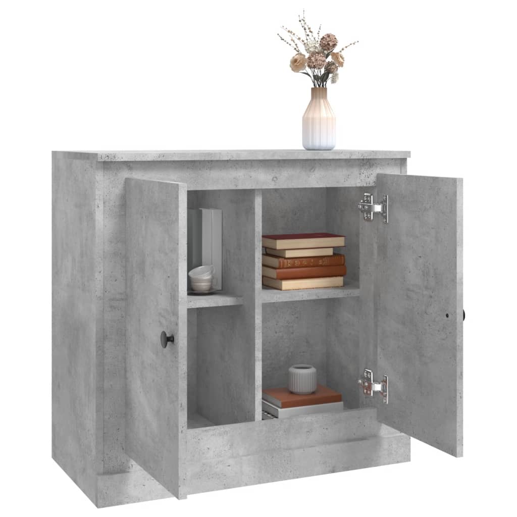 Sideboard Concrete Grey 70x35,5x67,5 cm Engineered Wood