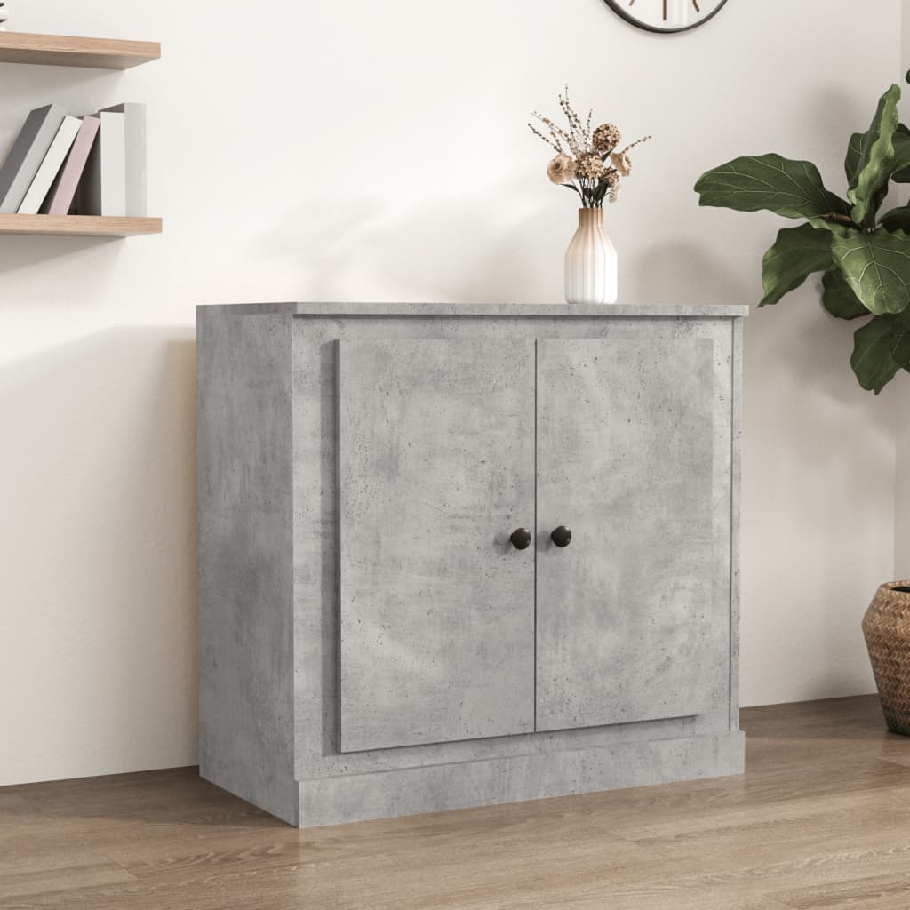 Sideboard Concrete Grey 70x35,5x67,5 cm Engineered Wood