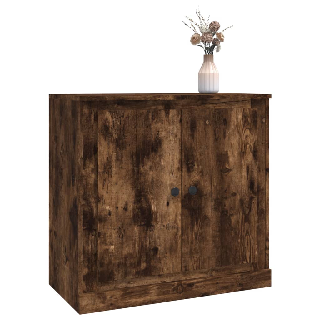 Sideboard Smoked Oak 70x35,5x67,5 cm Engineered Wood