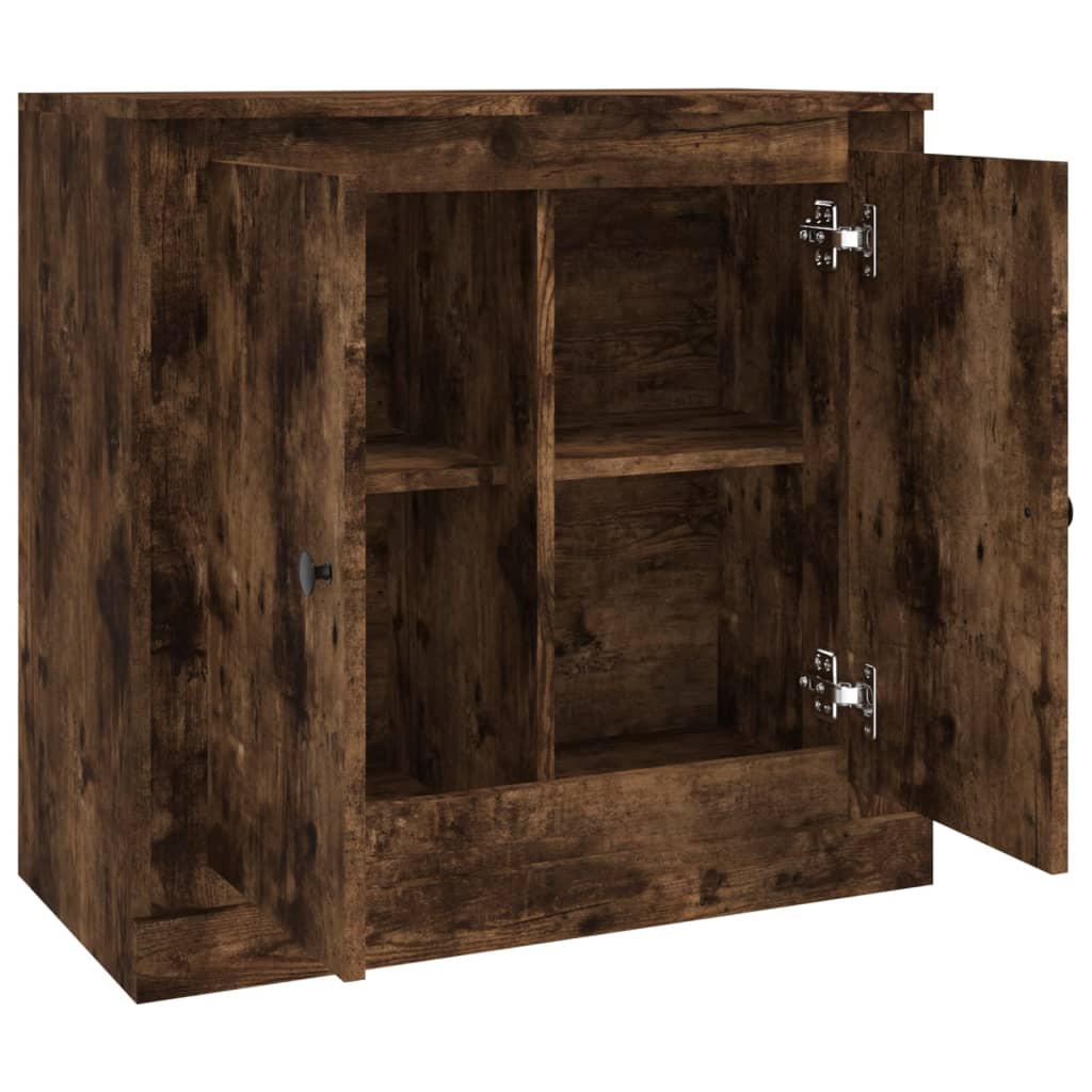 Sideboard Smoked Oak 70x35,5x67,5 cm Engineered Wood